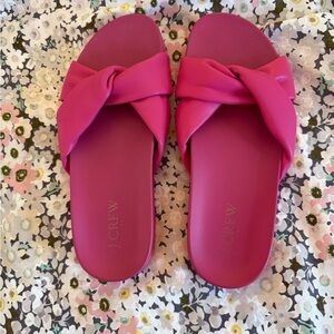 J. Crew Women's Pink Slide Sandals